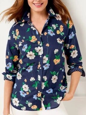 Talbots Floral Modern Classic Shirt